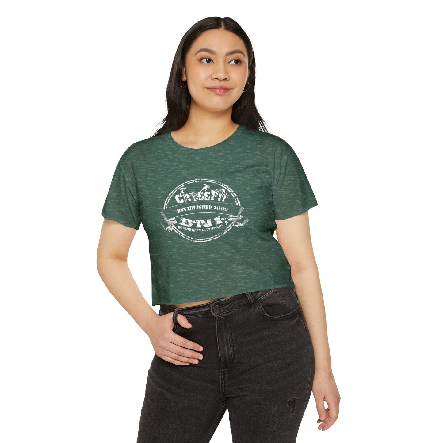 CLASSIC CFBNI LOGO - NEXT LEVEL CROP TOP