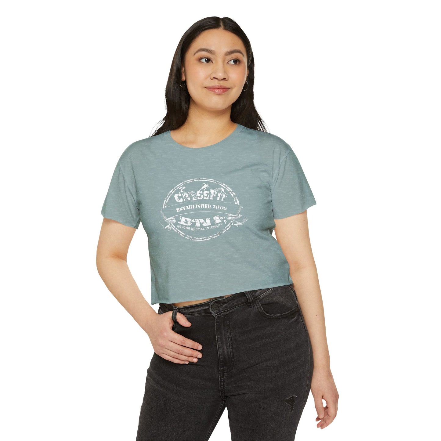 CLASSIC CFBNI LOGO - NEXT LEVEL CROP TOP