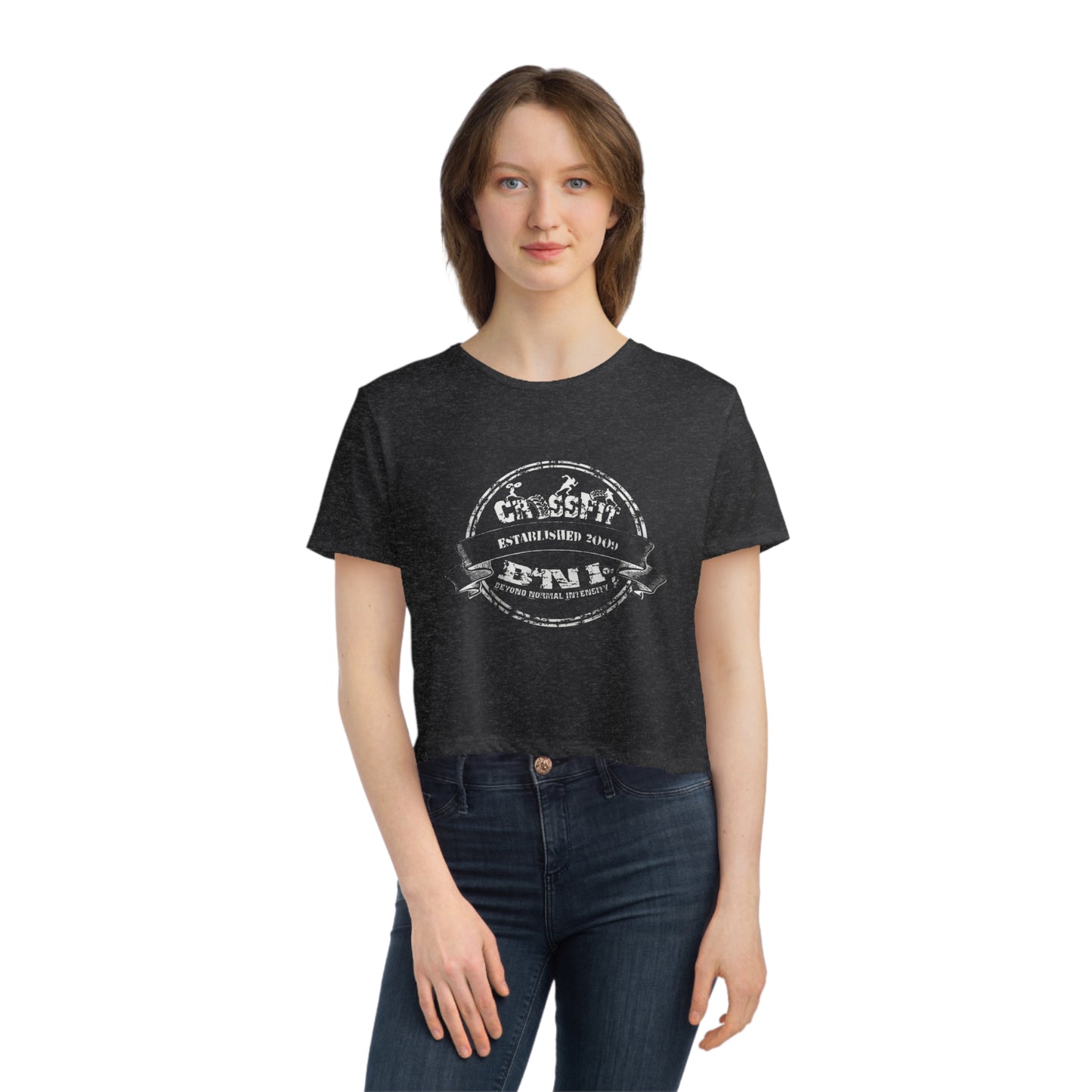 CLASSIC CFBNI LOGO - B+C CROP TOP
