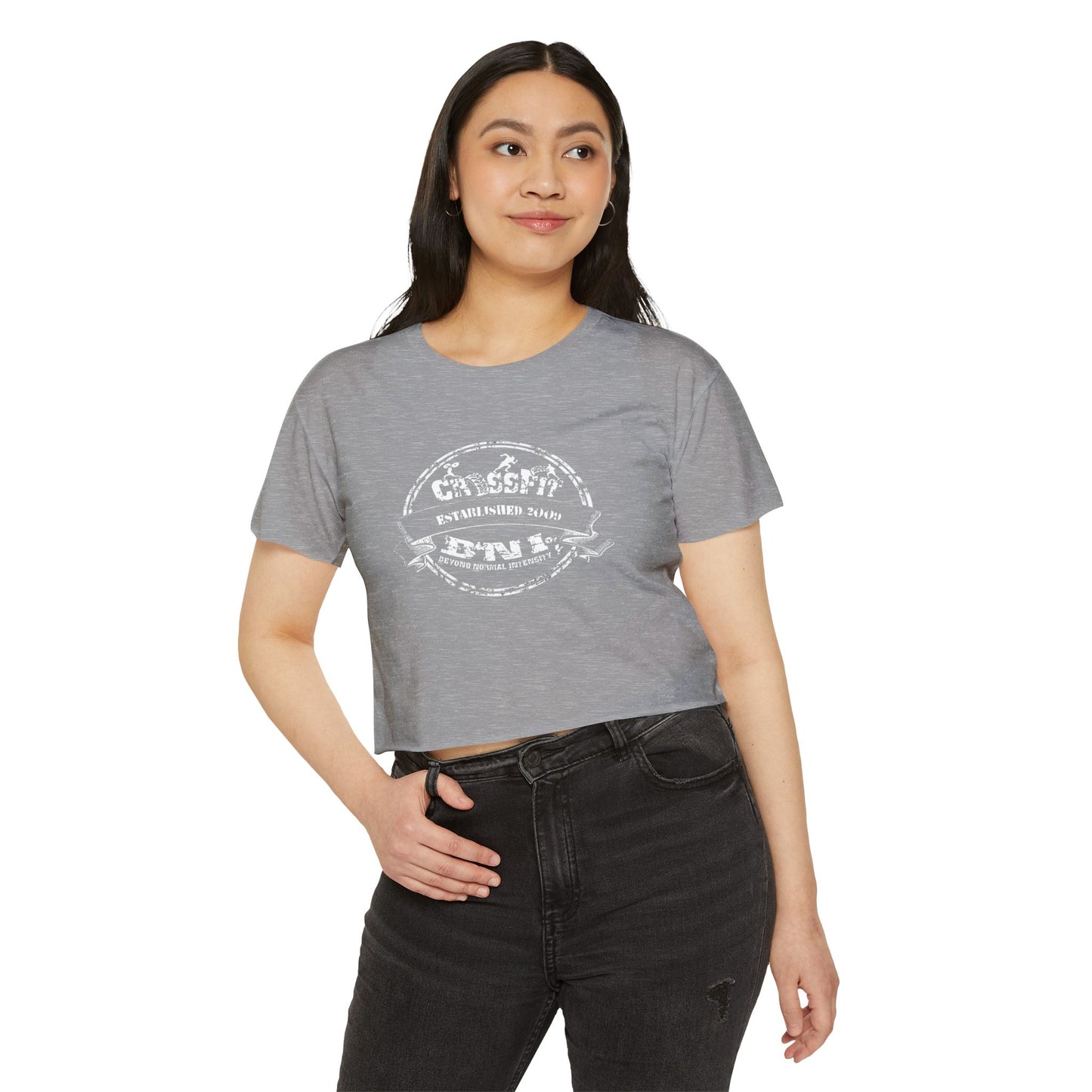 CLASSIC CFBNI LOGO - NEXT LEVEL CROP TOP