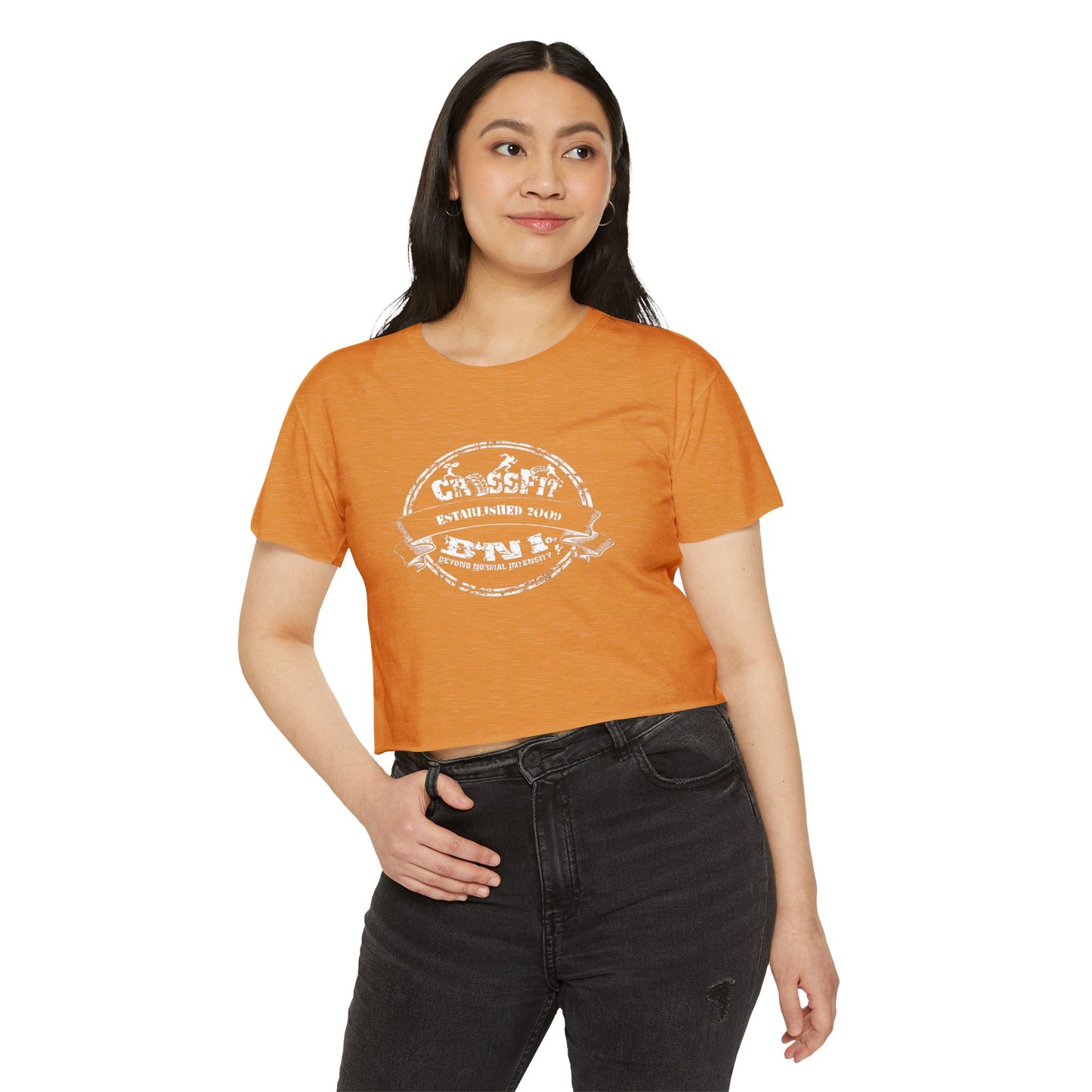CLASSIC CFBNI LOGO - NEXT LEVEL CROP TOP