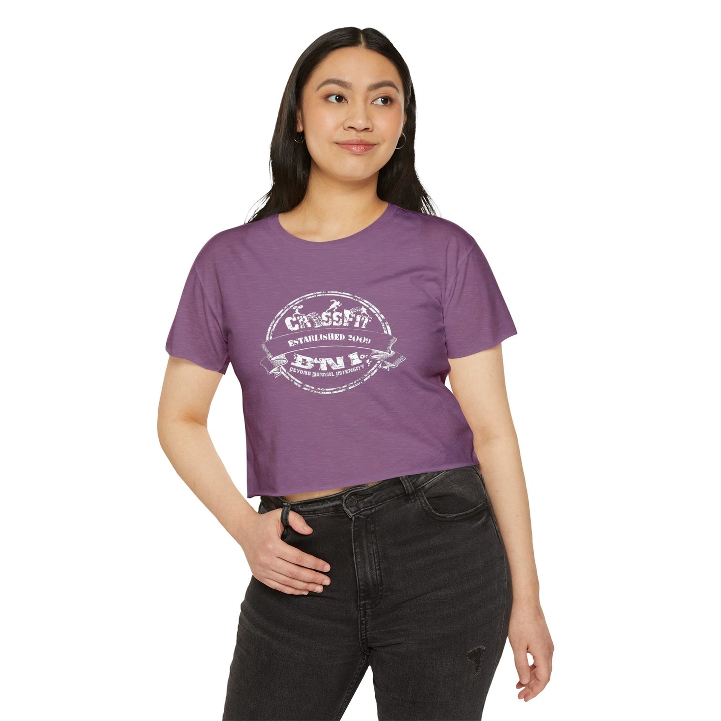 CLASSIC CFBNI LOGO - NEXT LEVEL CROP TOP