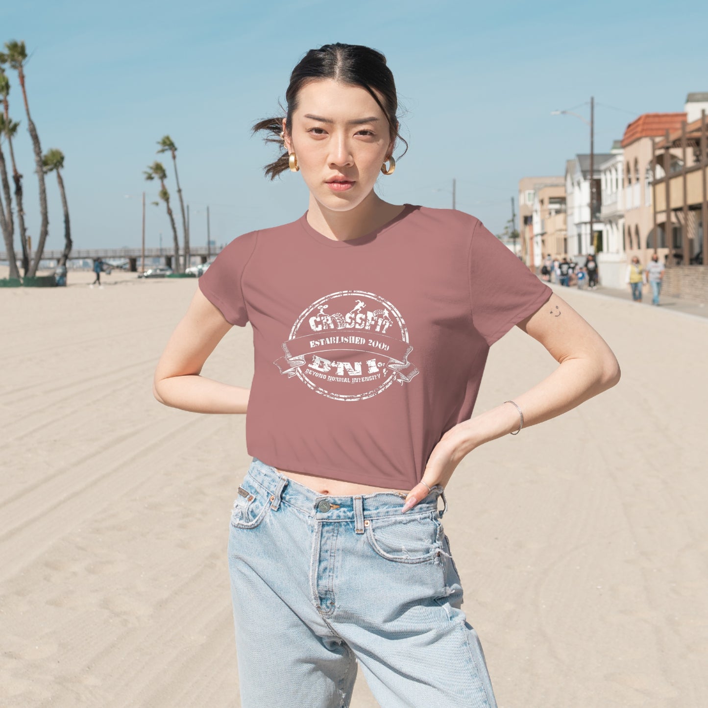 CLASSIC CFBNI LOGO - B+C CROP TOP