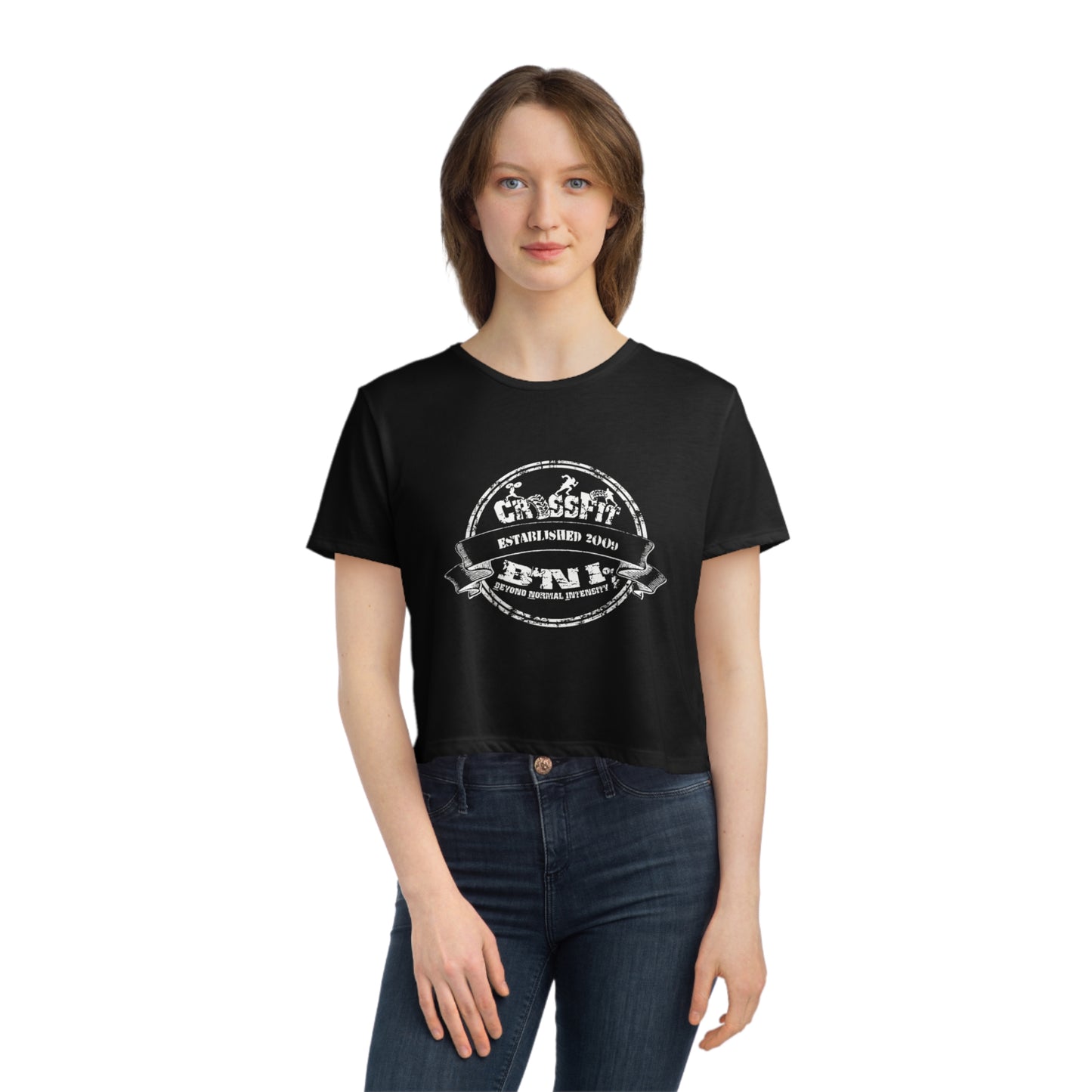 CLASSIC CFBNI LOGO - B+C CROP TOP