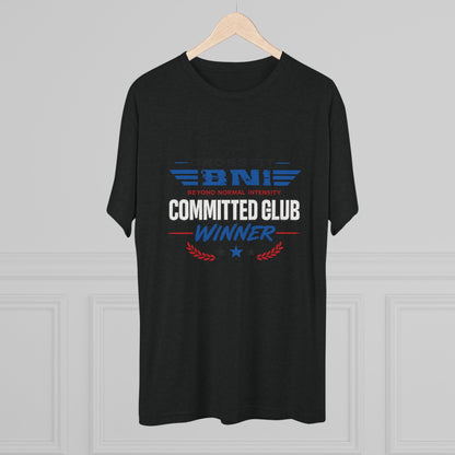 Committed  Club Unisex Tri-Blend Crew Tee