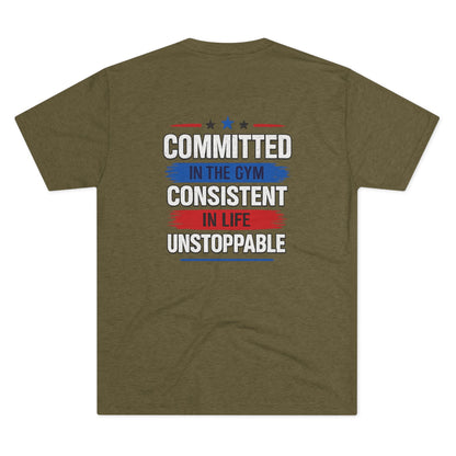 Committed  Club Unisex Tri-Blend Crew Tee