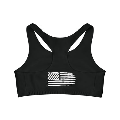 Women`s Black Seamless Sports Bra