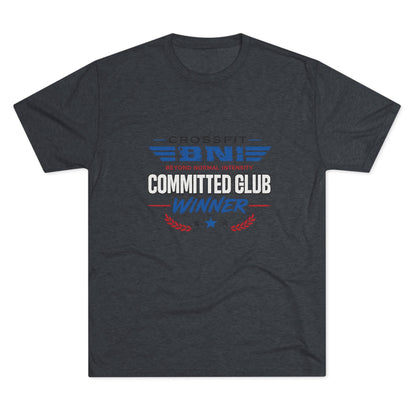 Committed  Club Unisex Tri-Blend Crew Tee