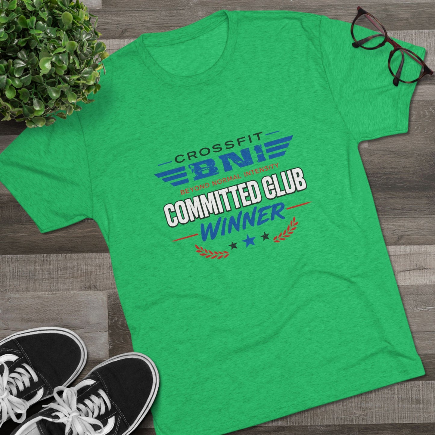 Committed  Club Unisex Tri-Blend Crew Tee