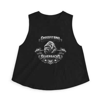 Women's Crop Top — Crossfit Silverbacks Graphic Tank