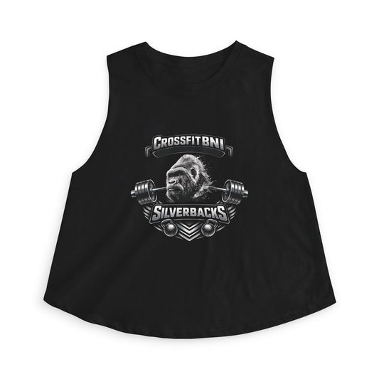 Women's Crop Top — Crossfit Silverbacks Graphic Tank