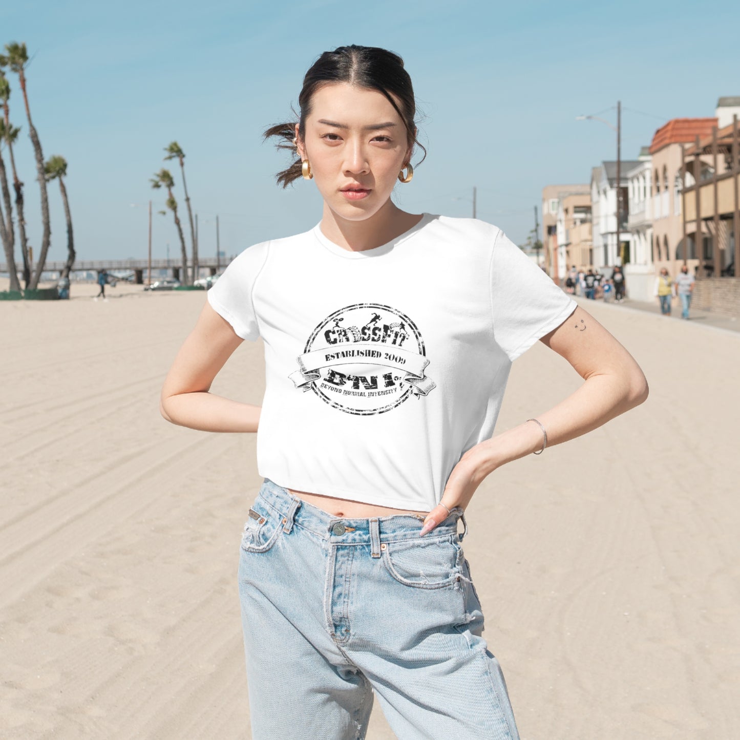 CLASSIC CFBNI LOGO- B+C CROP TOP