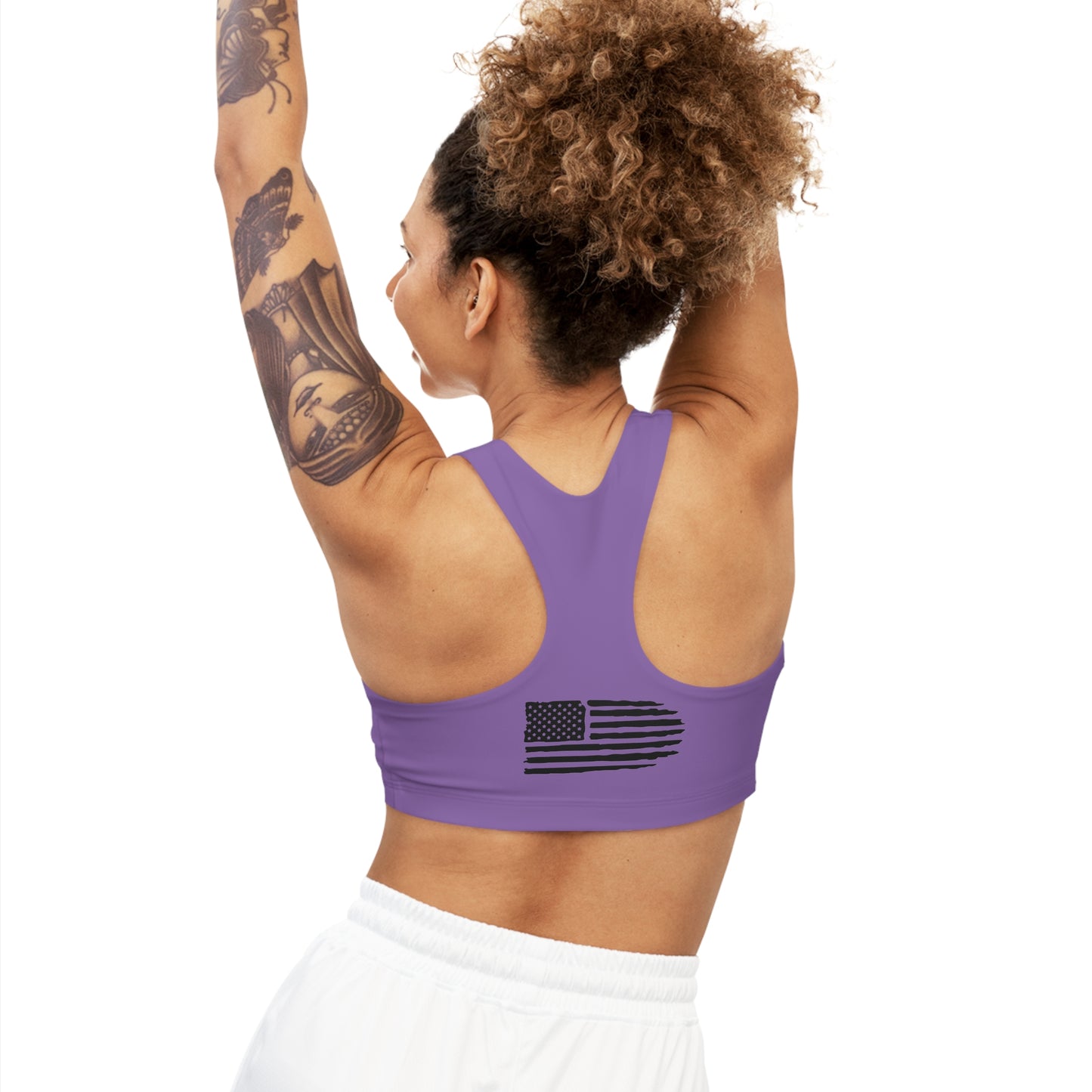 Women`s Purple Seamless Sports Bra