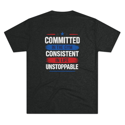 Committed  Club Unisex Tri-Blend Crew Tee