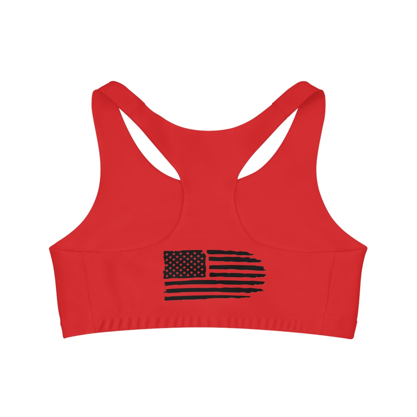 Women`s Red Seamless Sports Bra
