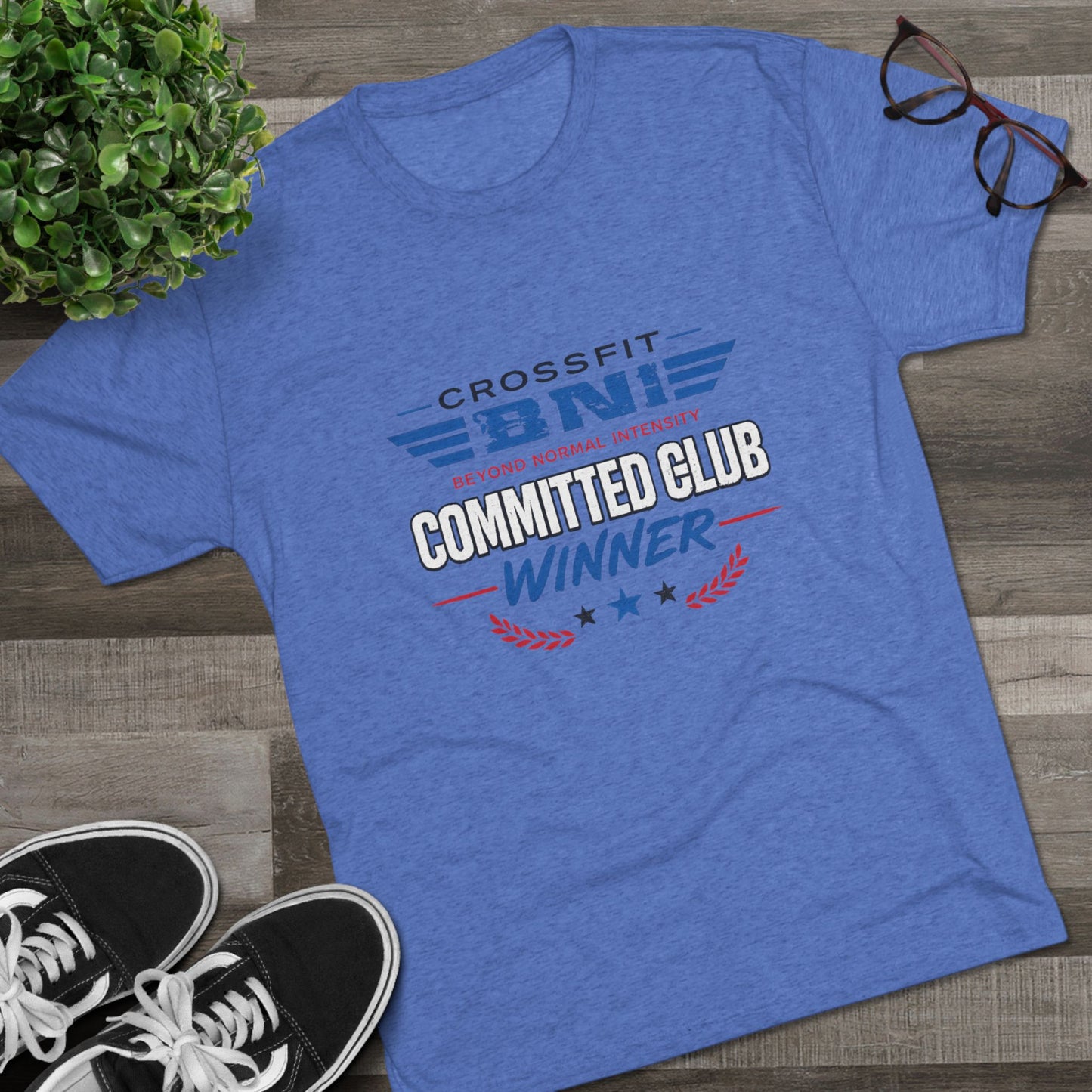 Committed  Club Unisex Tri-Blend Crew Tee