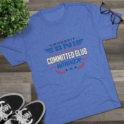 Committed  Club Unisex Tri-Blend Crew Tee