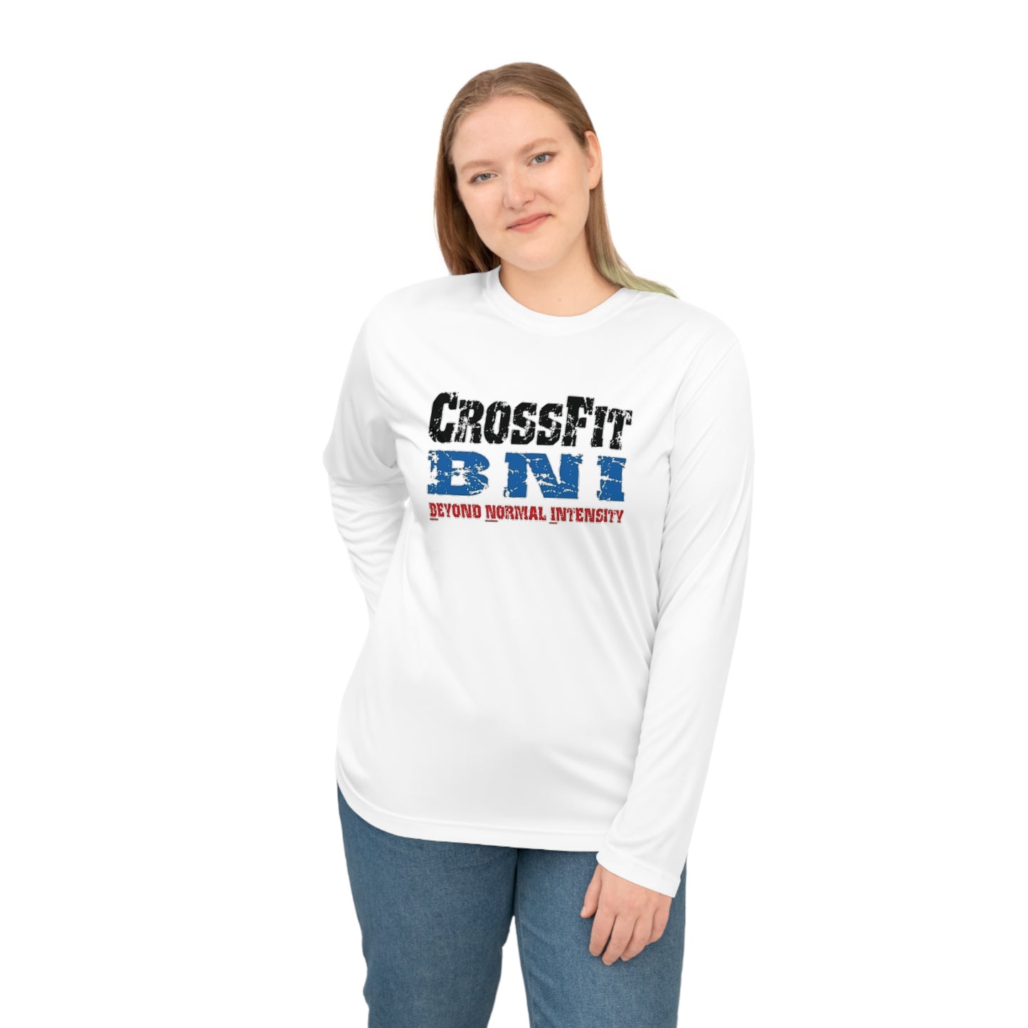 BNI COLOR BRAND LOGO - Unisex Performance Long Sleeve Shirt