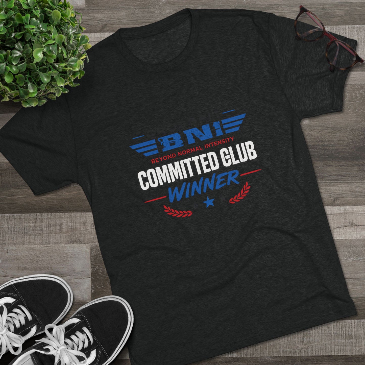 Committed  Club Unisex Tri-Blend Crew Tee