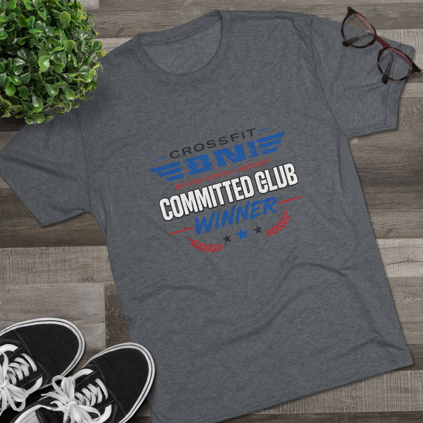 Committed  Club Unisex Tri-Blend Crew Tee