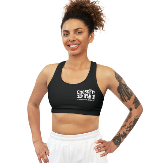 Women`s Black Seamless Sports Bra