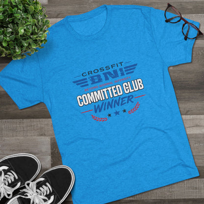 Committed  Club Unisex Tri-Blend Crew Tee