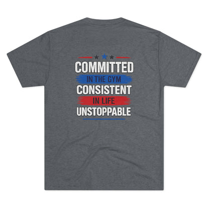 Committed  Club Unisex Tri-Blend Crew Tee