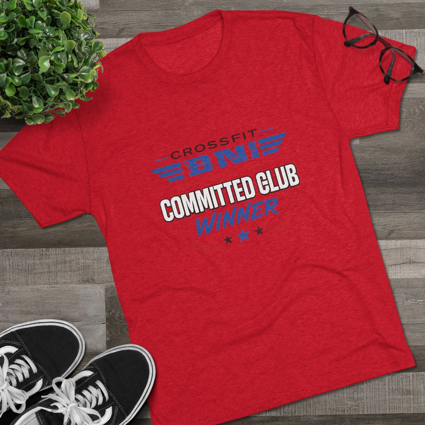 Committed  Club Unisex Tri-Blend Crew Tee